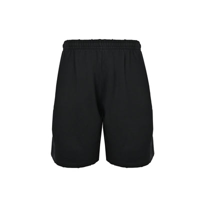 We11 Done gothic lettering printed loose shorts