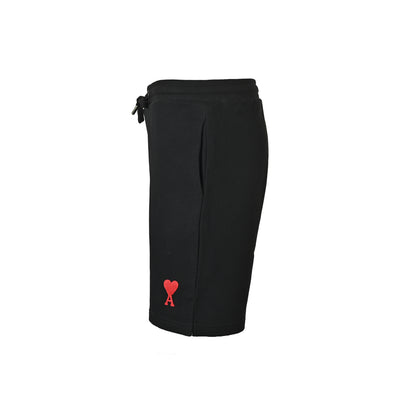 Ami Paris small love embroidered shorts