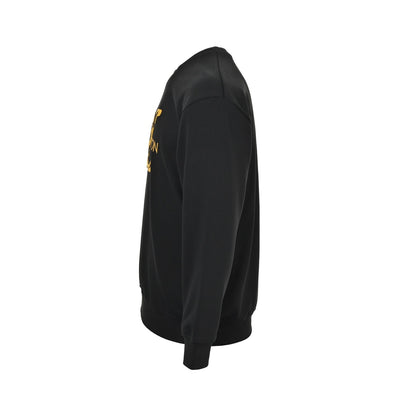 Louis Vuitton 25Fw three-dimensional logo print crew neck sweatshirt