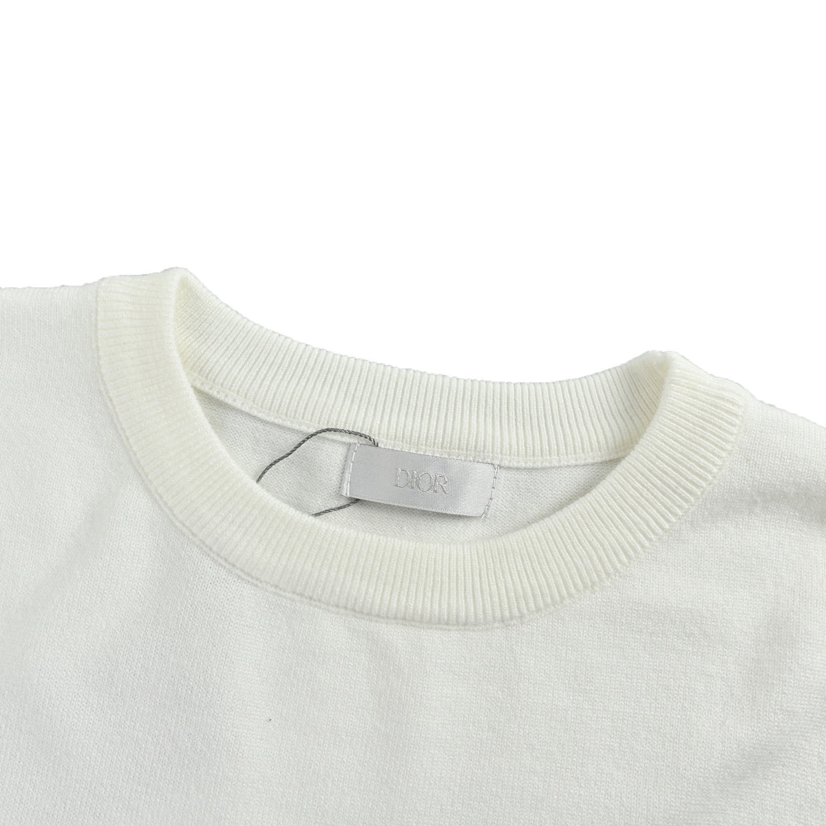 Dior chest letter jacquard knitted crew neck sweater