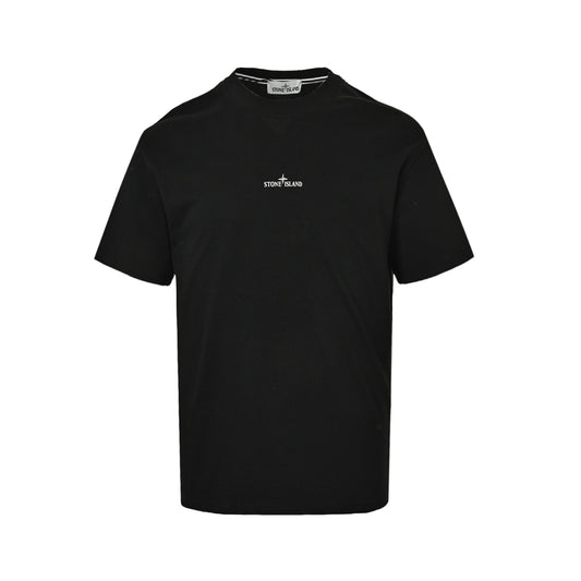 Stone Island compass phantom painted silver short sleeves
