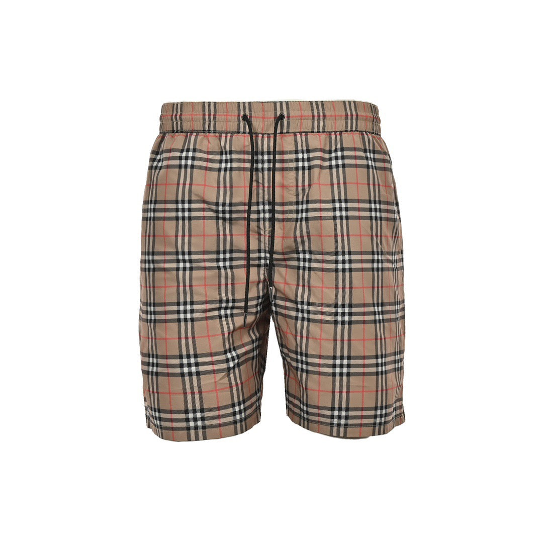 Burberry classic plaid beach shorts