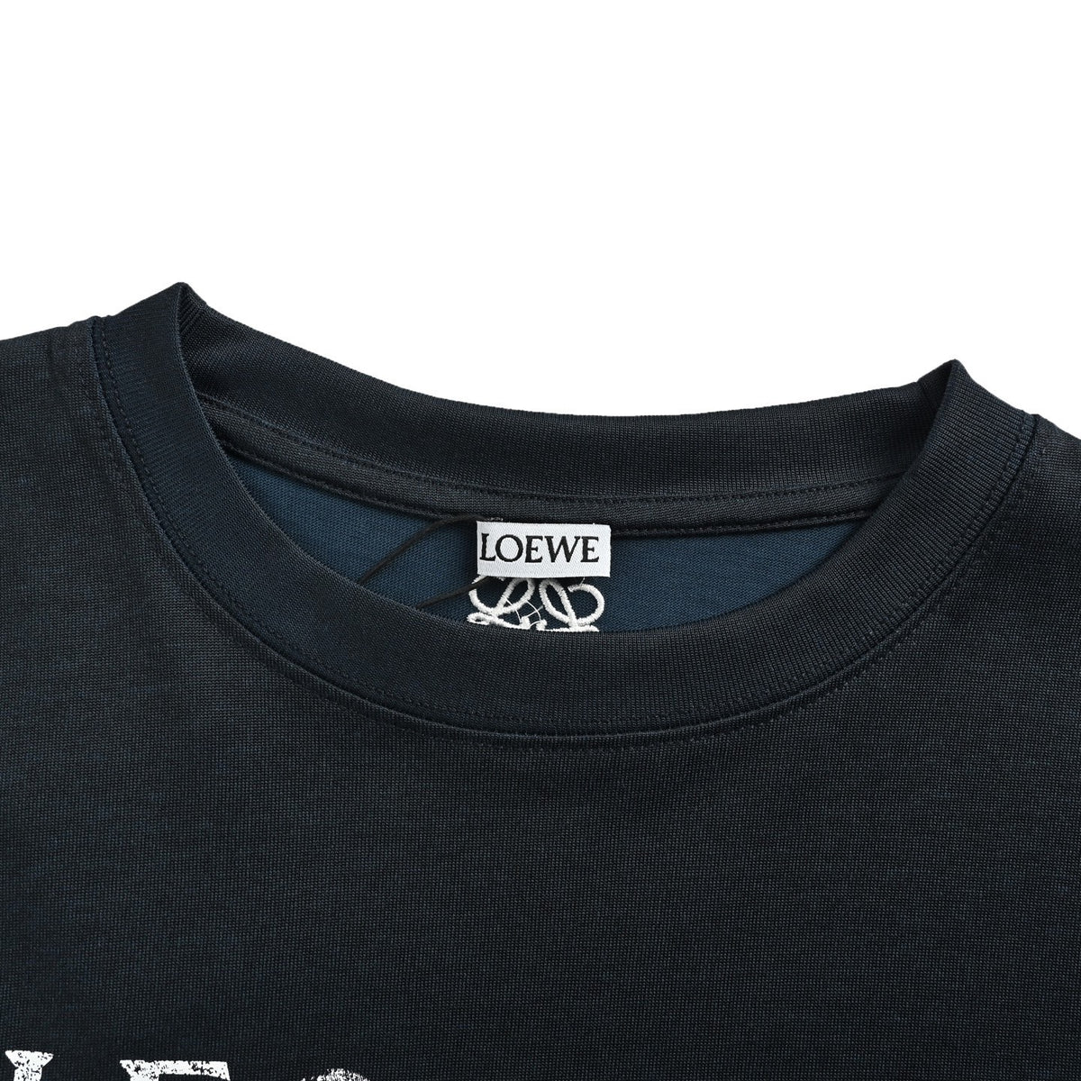 Loewe/Luo Yiwei 26ss mottled logo printed short sleeves
