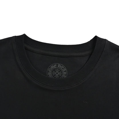Chrome Hearts/Chrome Heart Pocket Sanskrit large cross printed short sleeves on the back