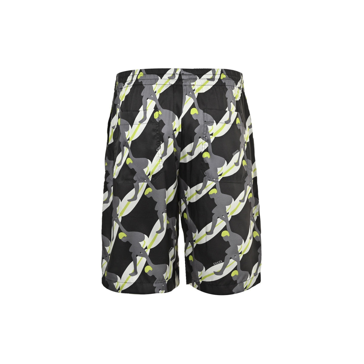 Gucci 25ss surf mulberry silk suit shorts