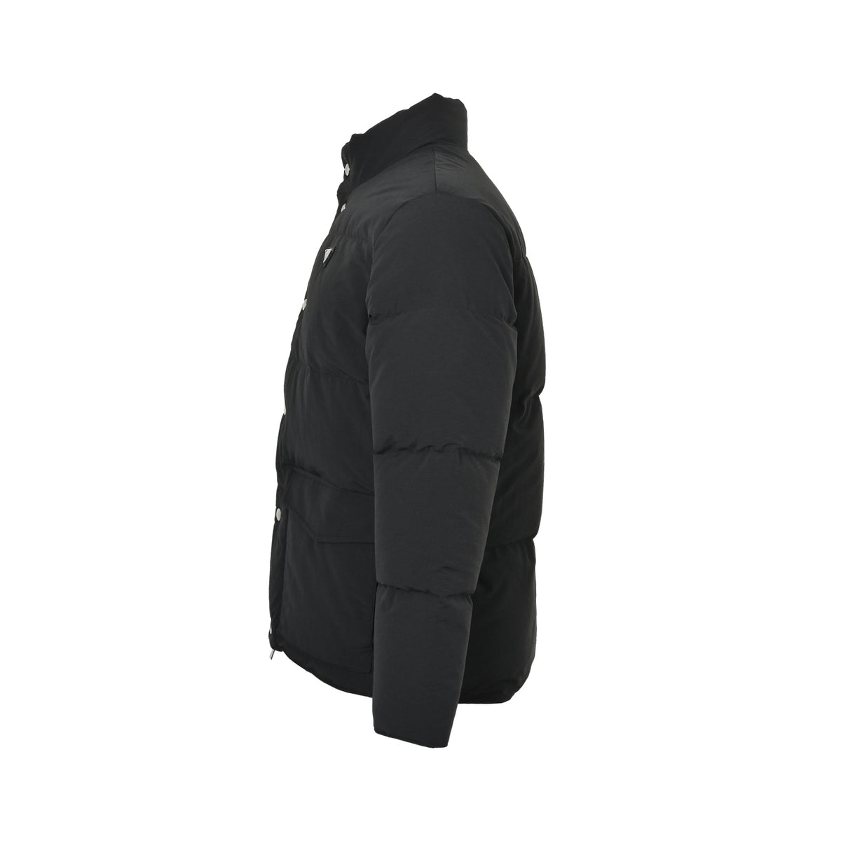 Prada triangle logo double pocket stand collar down jacket