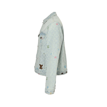 Louis Vuitton Tyler joint old flower jacquard embroidered denim jacket