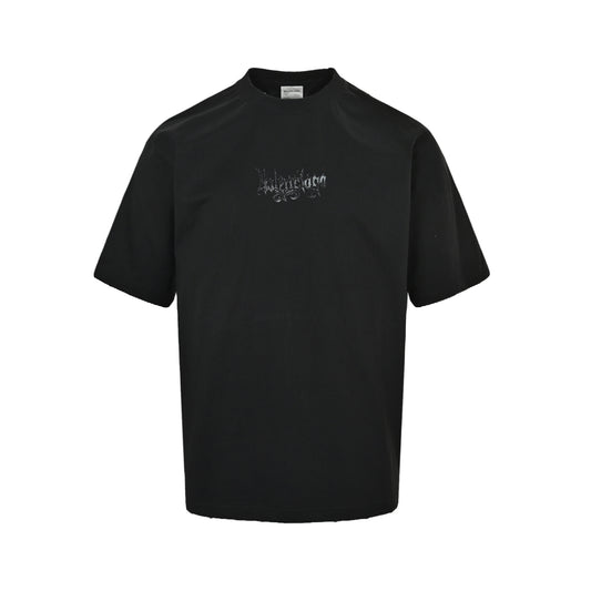 Balenciaga artistic letter print short sleeves