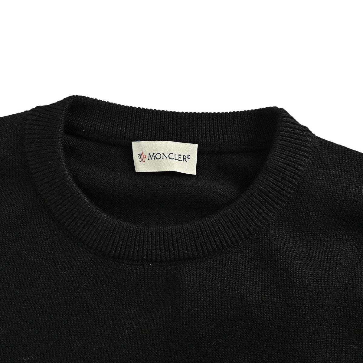 Moncler/Mask 25Fw letter logo jacquard crew neck sweater