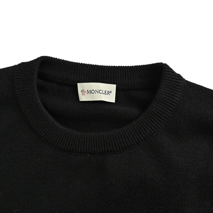 Moncler/Mask 25Fw letter logo jacquard crew neck sweater