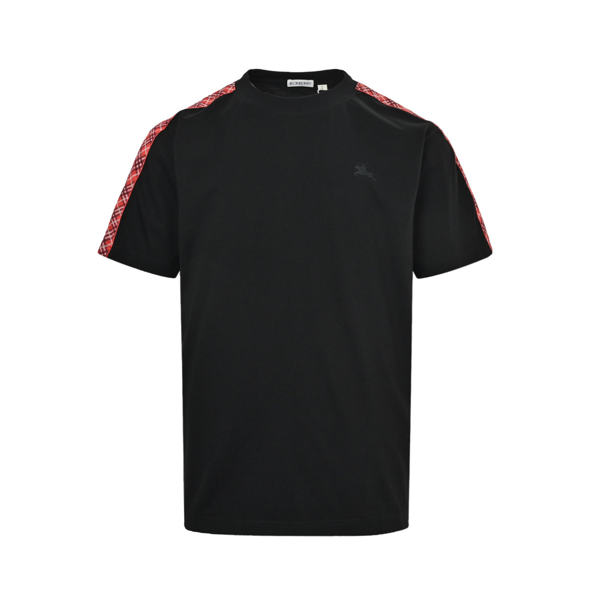 Burberry red webbing plaid short sleeves
