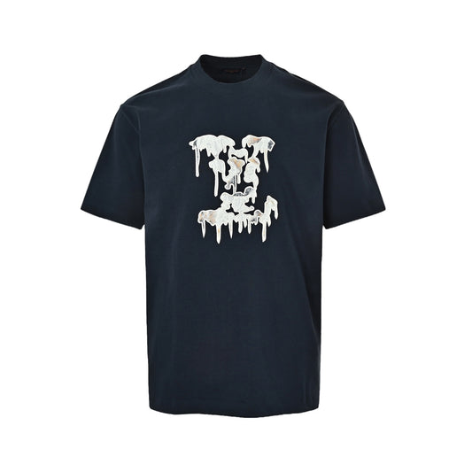 LouisVuitton/Louis Vuitton melted Monogram embroidered short sleeves
