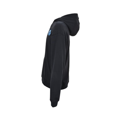 Fendi blue letter embroidered hooded sweatshirt