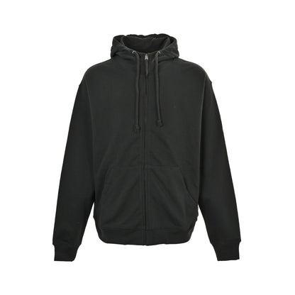 MAISON MARGIELA/Maggiela unfinished embroidered printed hooded sweatshirt jacket