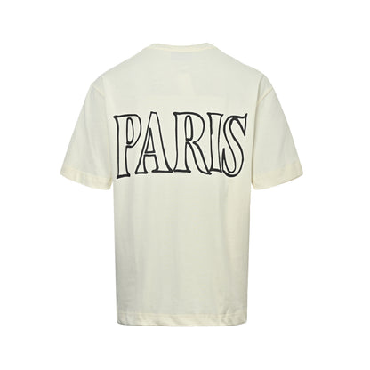 Ami Paris letter print box short sleeves