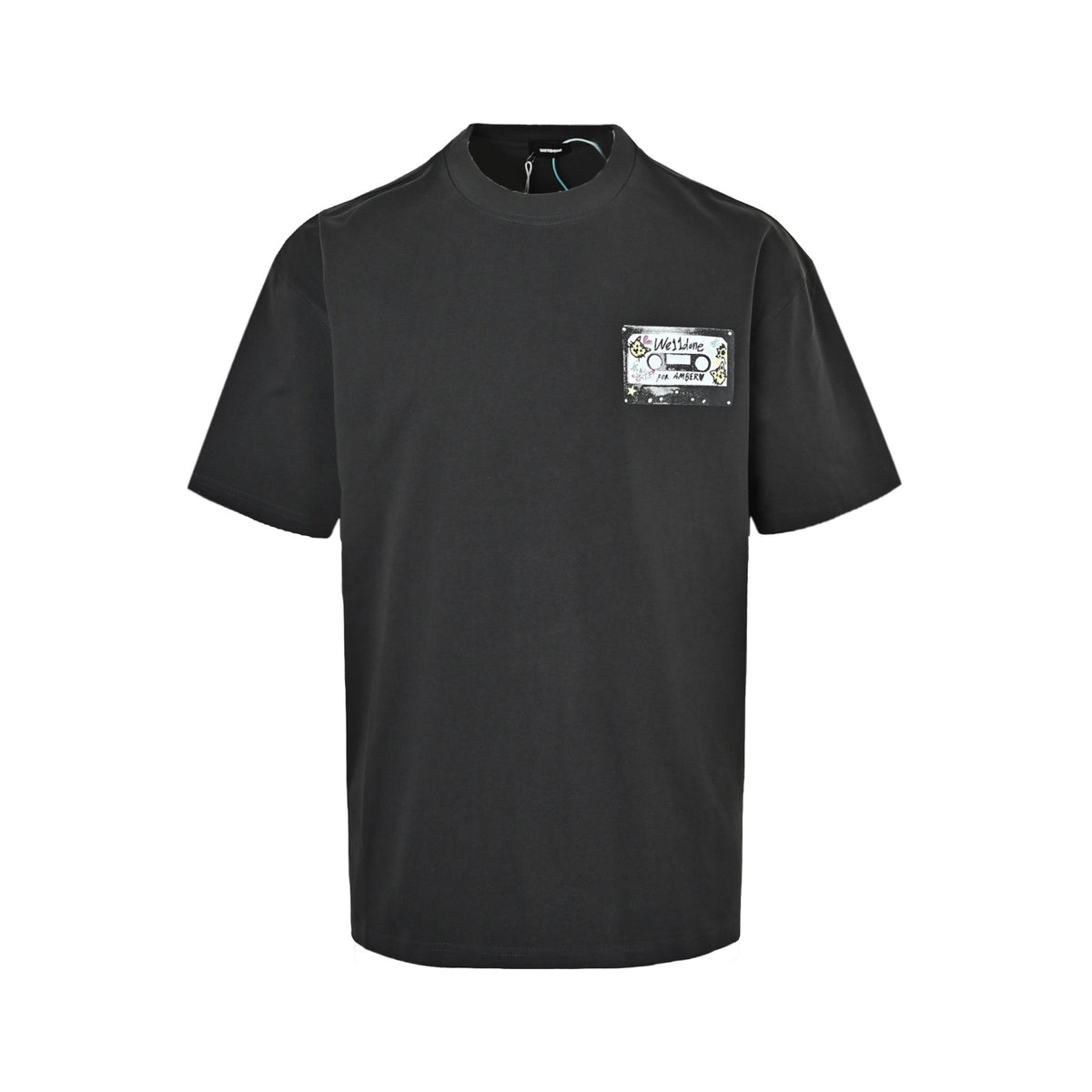 We11 Done Macaron Tape Hand-painted Graffiti Print Short Sleeve
