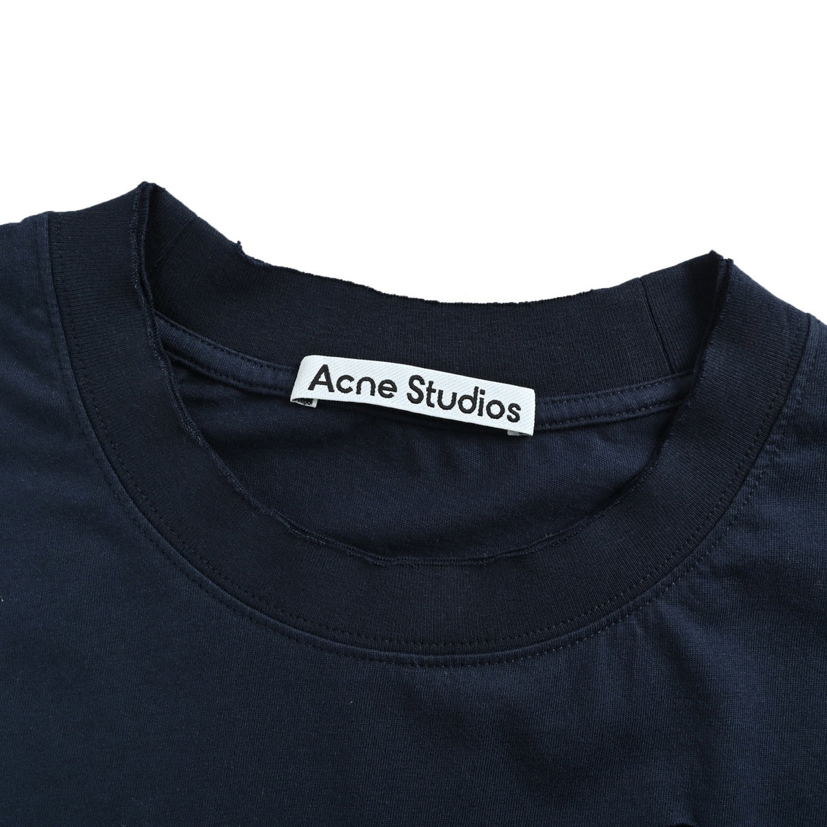 Acne Studios distressed logo hoop short sleeves