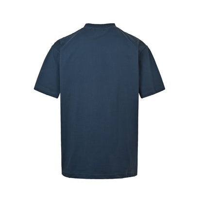 Balenciaga/Balanciaga 25ss wheat ear double B embroidered washed short sleeves