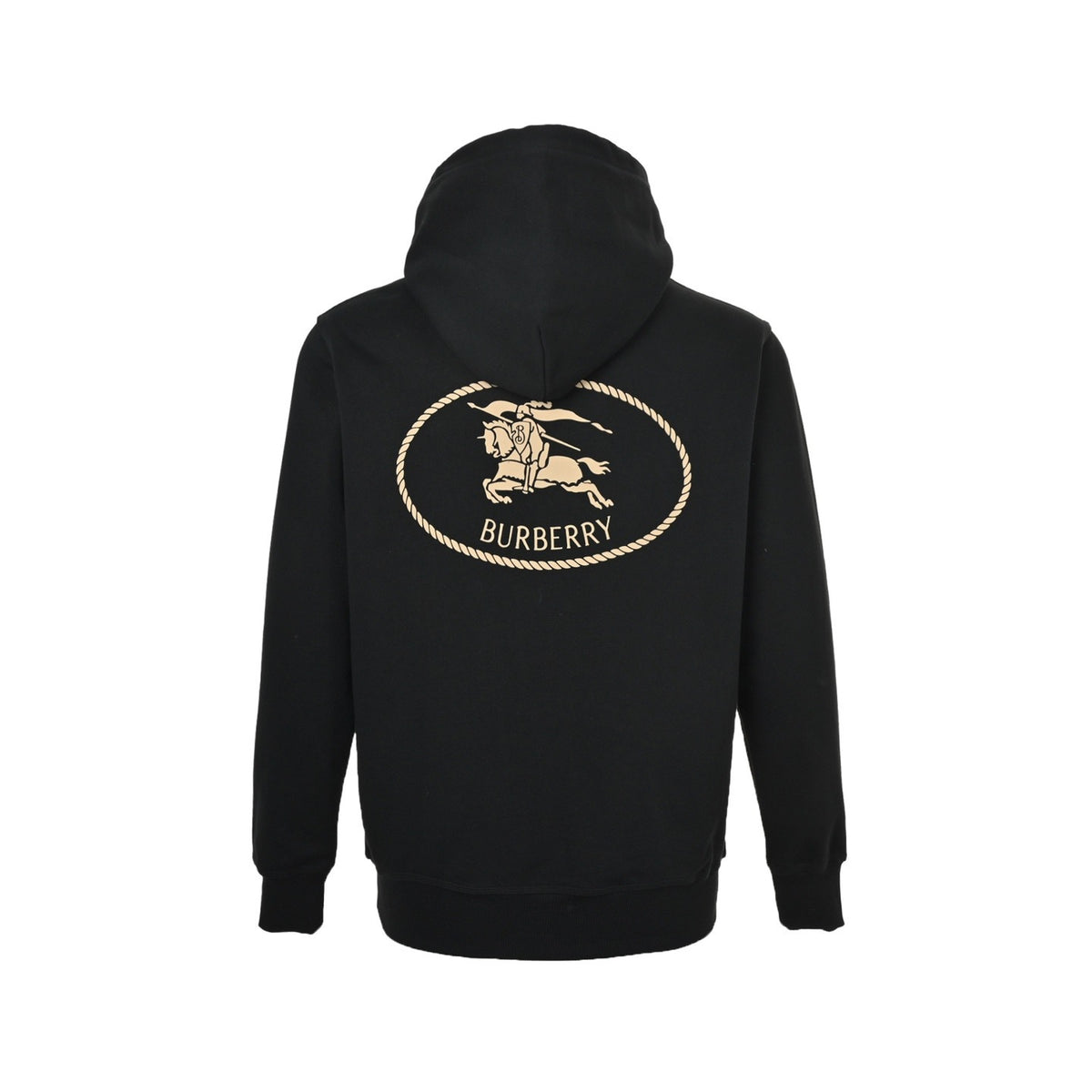 Burberry 25Fw back circle war horse print hooded sweatshirt
