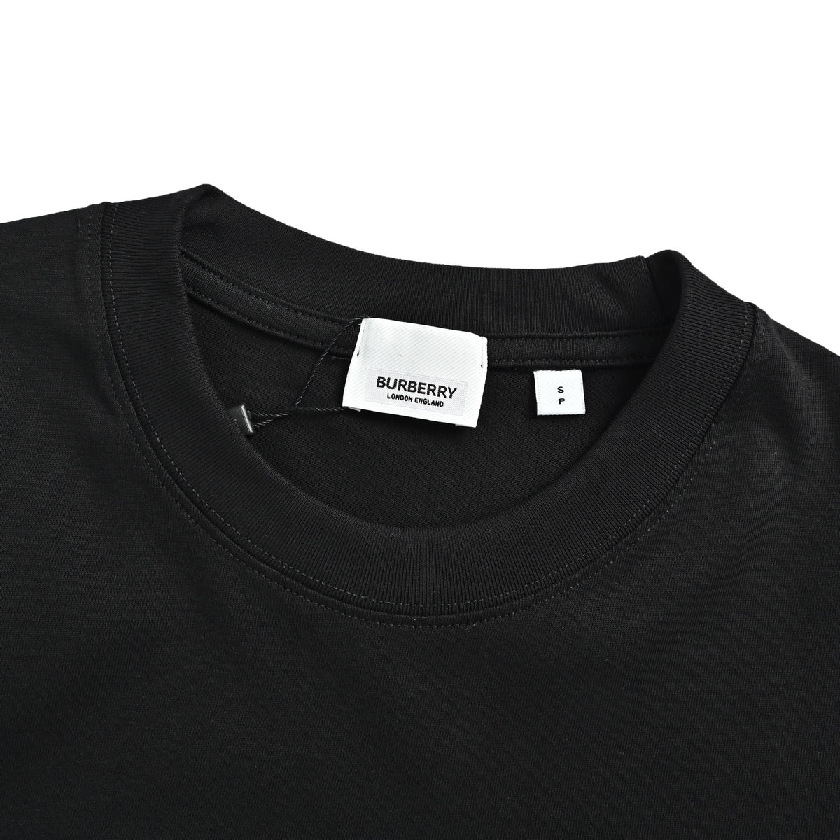 Burberry hollow embroidered war horse round neck short sleeves