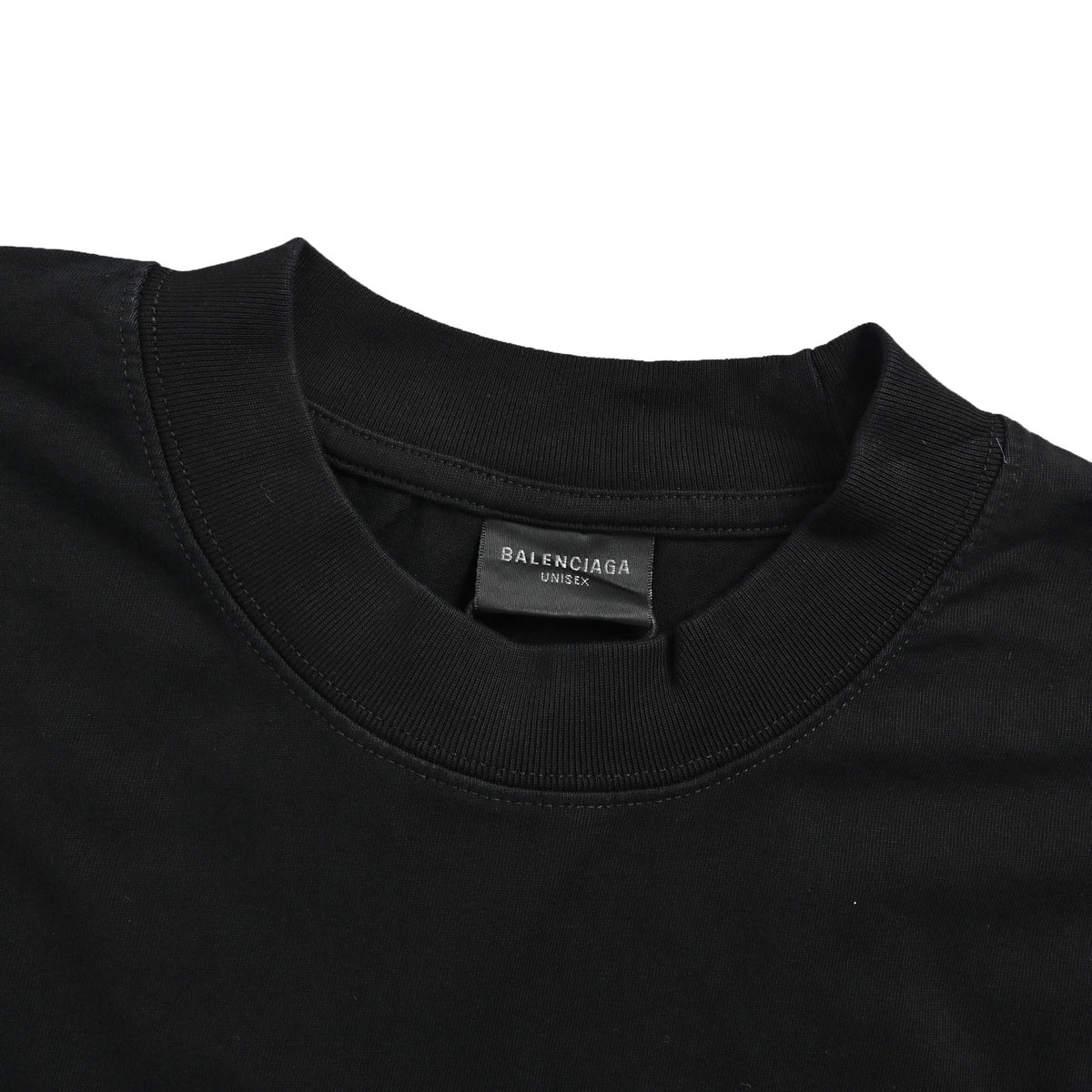 Balenciaga 26ss sequined letter logo embroidered short sleeves