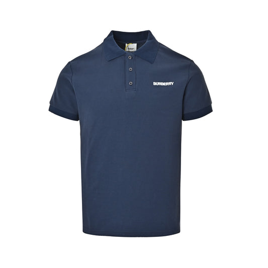 Burberry Polo short sleeves with large TB stitching embroidery on the back