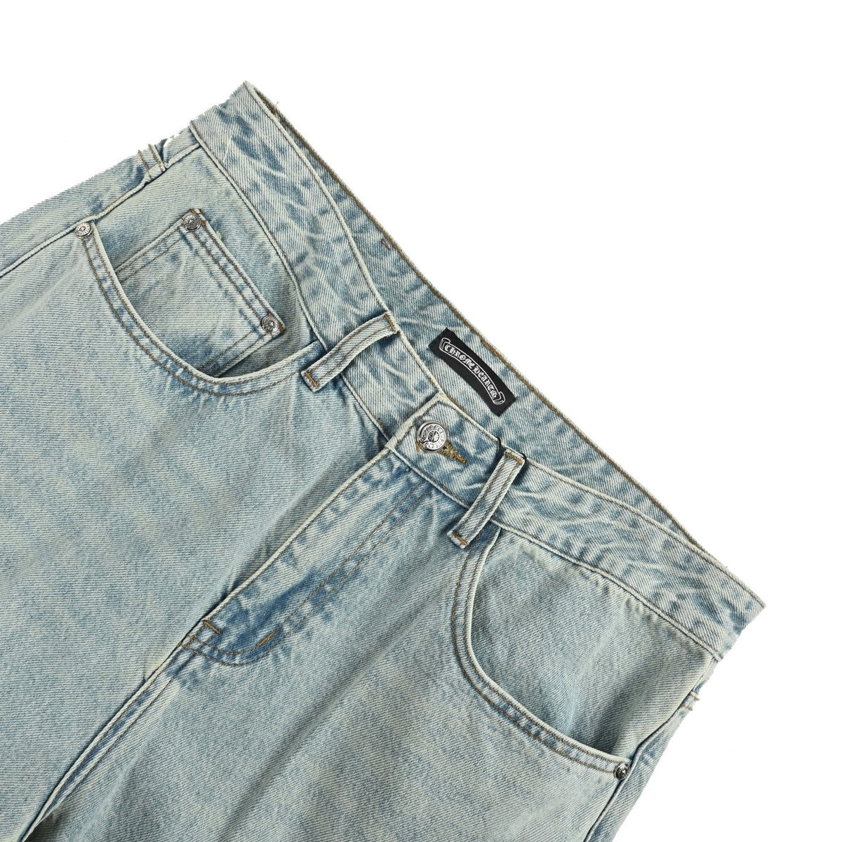 Chrome Hearts/Chrome Heart Macaron Color Cross Jeans
