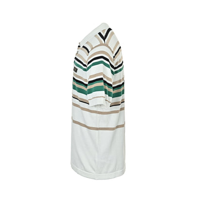 Louis Vuitton 26ss leather brand striped knitted Polo short sleeves