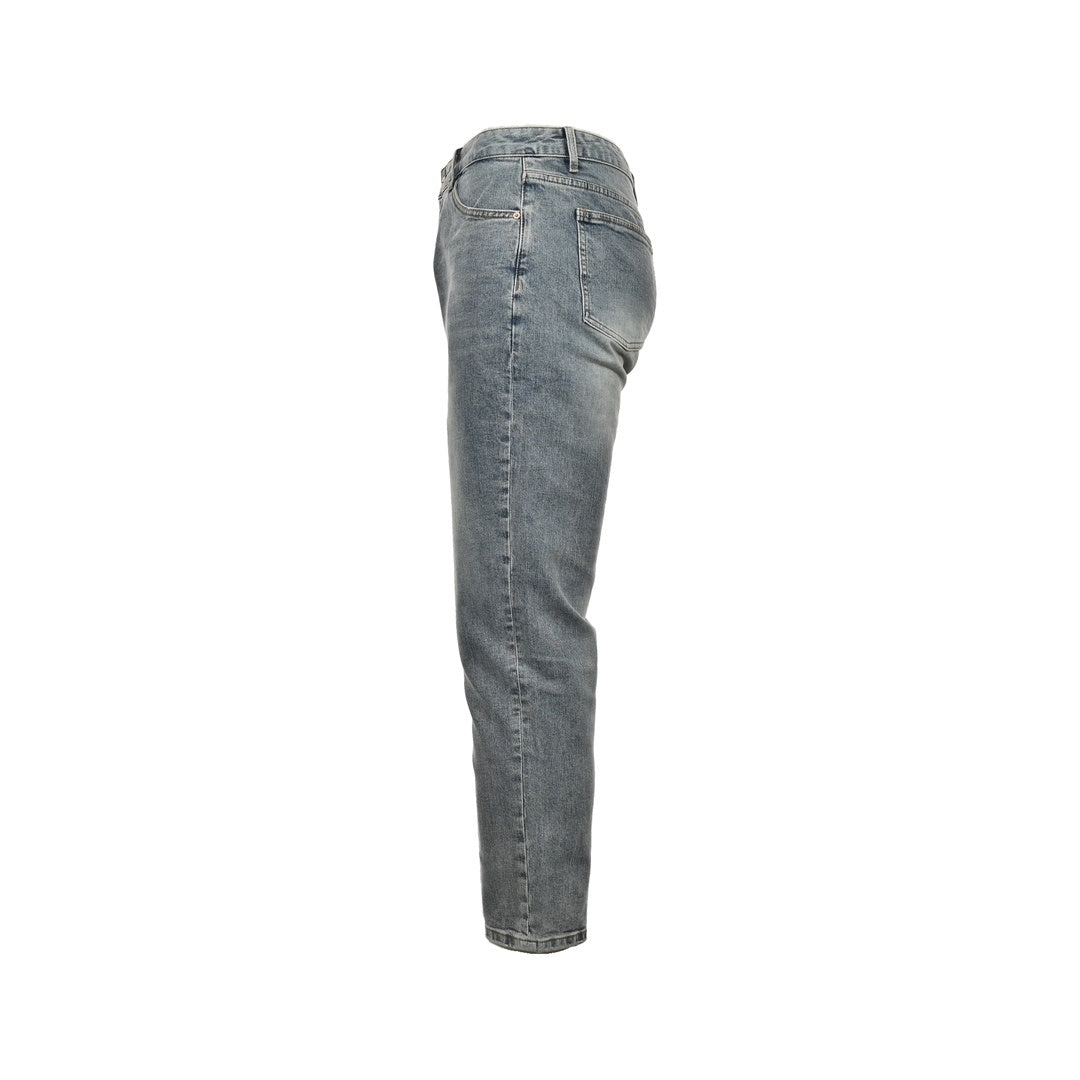 Fendi 23Fw little monster eyes embroidered jeans