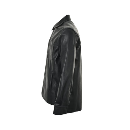 Loewe/Loewewe Anahram pocket zipper leather jacket