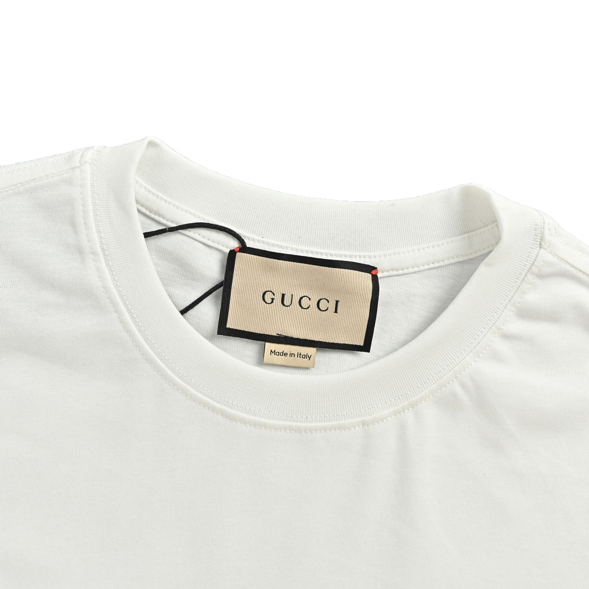 Gucci pink letter logo embroidered short sleeves