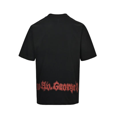 Balenciaga art print washed short sleeves