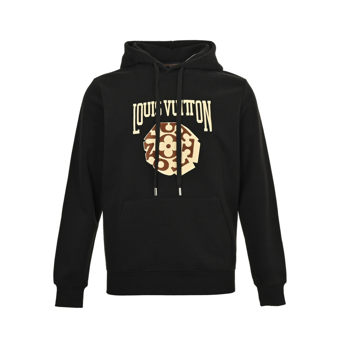 Louis Vuitton 25Fw 3D letter patch hooded sweatshirt