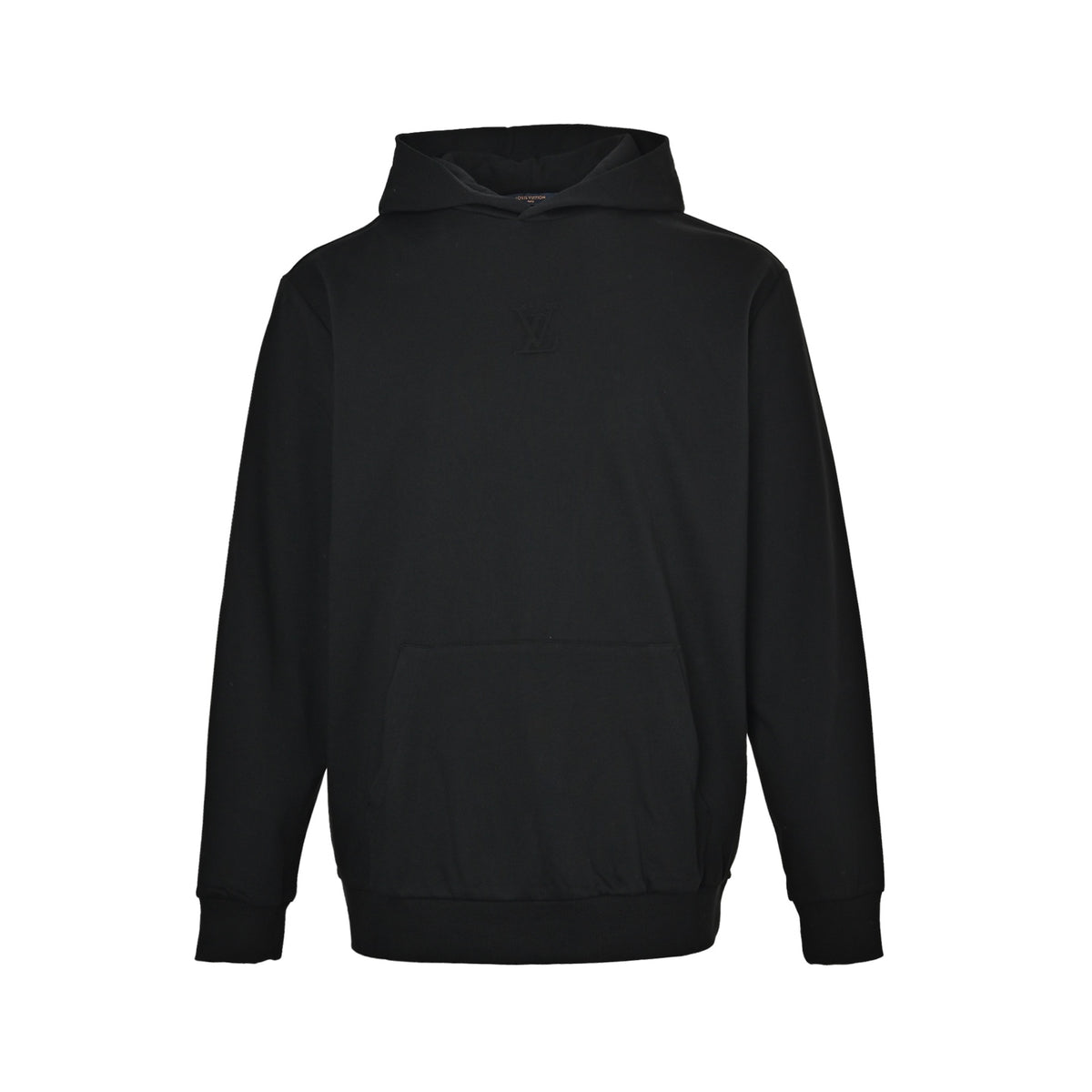 Louis Vuitton embossed letter hooded sweatshirt