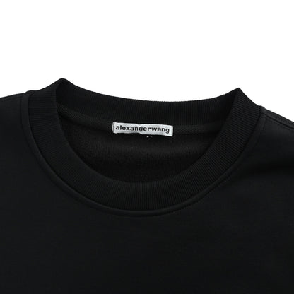 Alexander Wang 25Fw shadow letter round neck sweatshirt