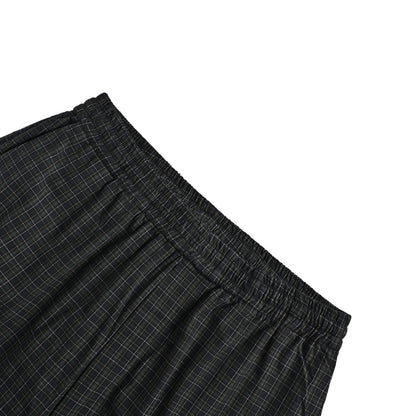 Balenciaga/Balanciaga 25Fw blue plaid Paris lettering trousers