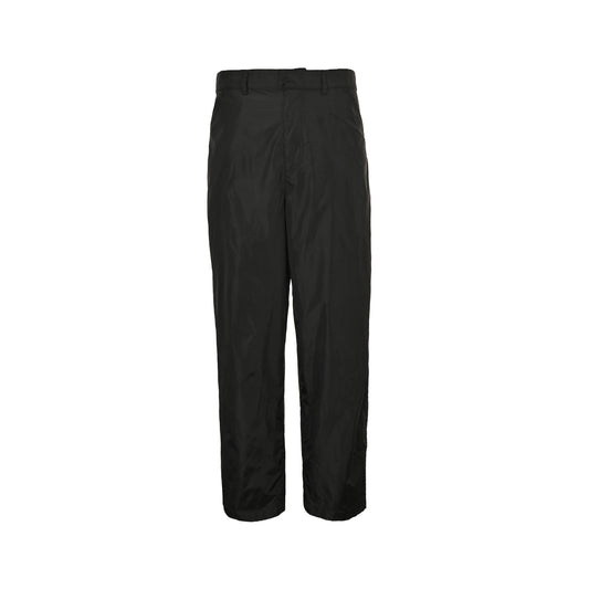 Prada 25Fw back flap pocket recycled nylon trousers