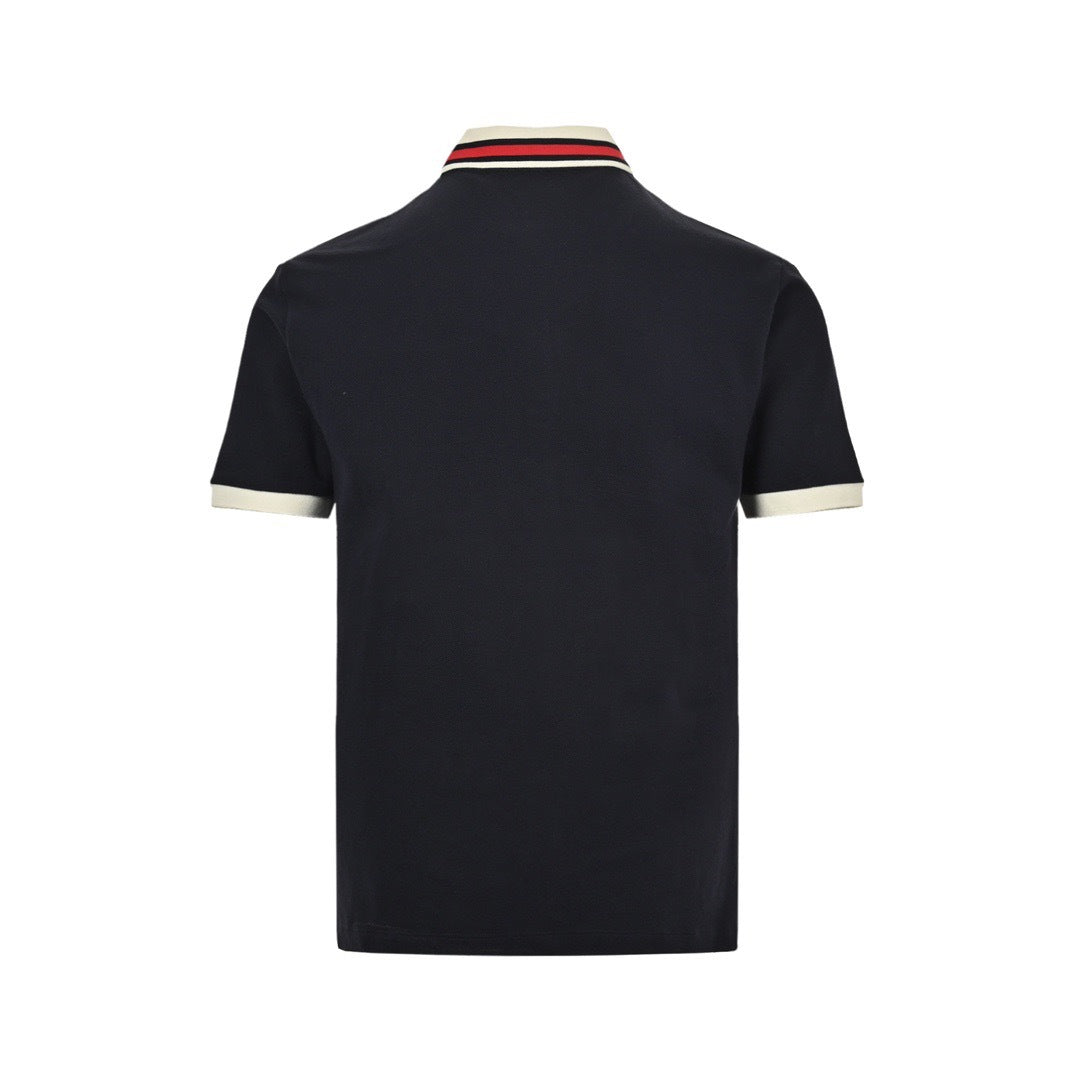 Gucci 24ss Double G embroidered Polo short sleeves on the chest