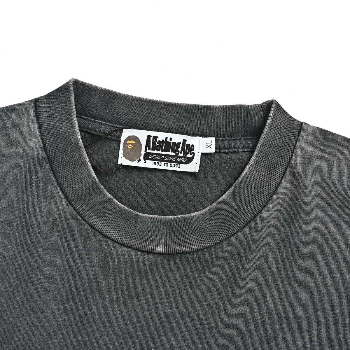 BAPE cut ape head washed short sleeves