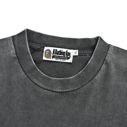 BAPE cut ape head washed short sleeves