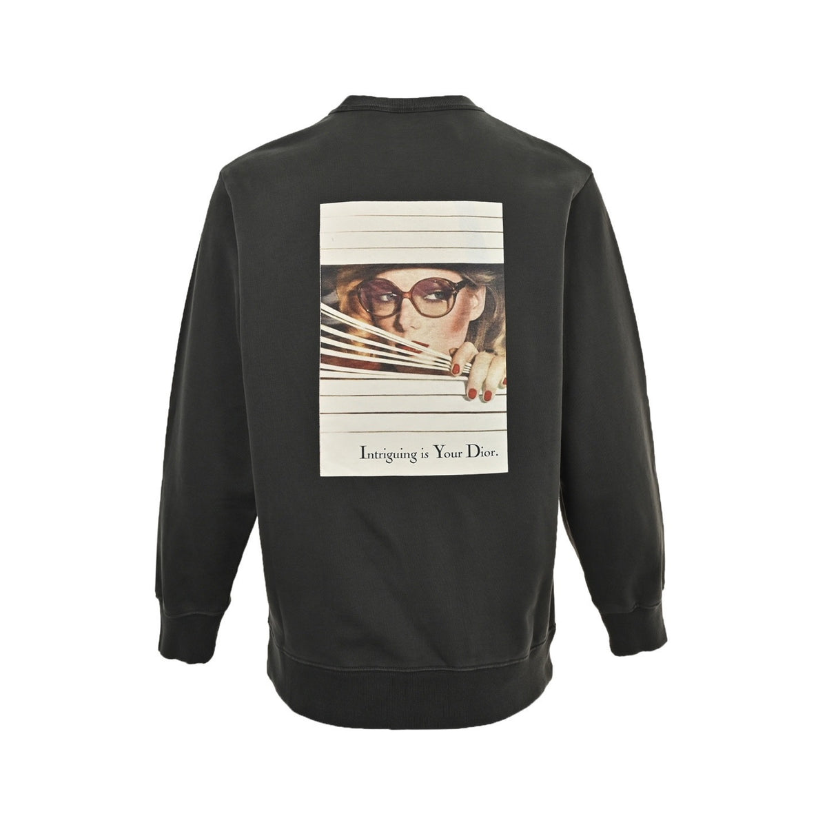 Dior 25Fw magazine cover portrait printed round neck sweatshirt
