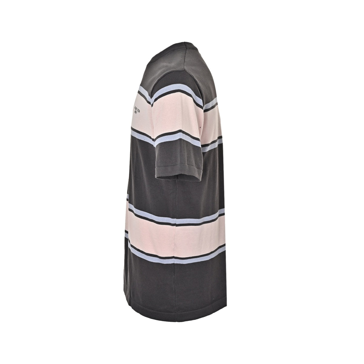 Louis Vuitton 26ss contrasting color patchwork striped knitted short sleeves