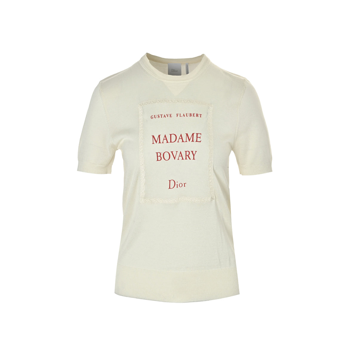 Dior letter printed jacquard knitted short sleeves