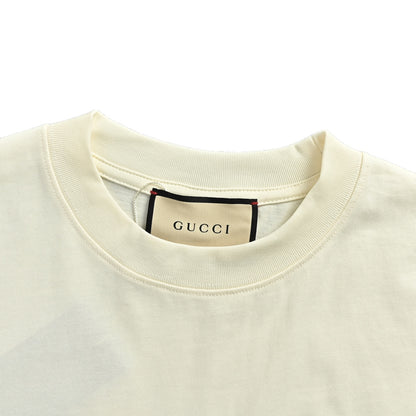 Gucci 1921 letter logo printed short sleeves