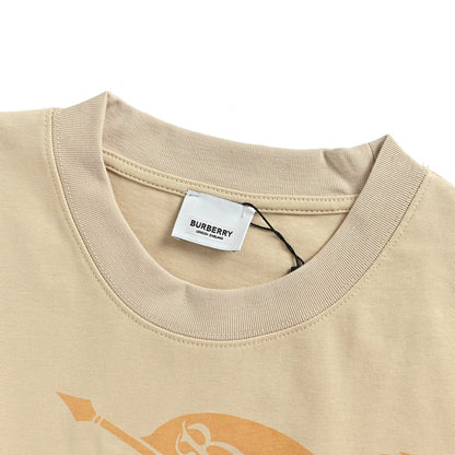Burberry yellow war horse print short sleeves