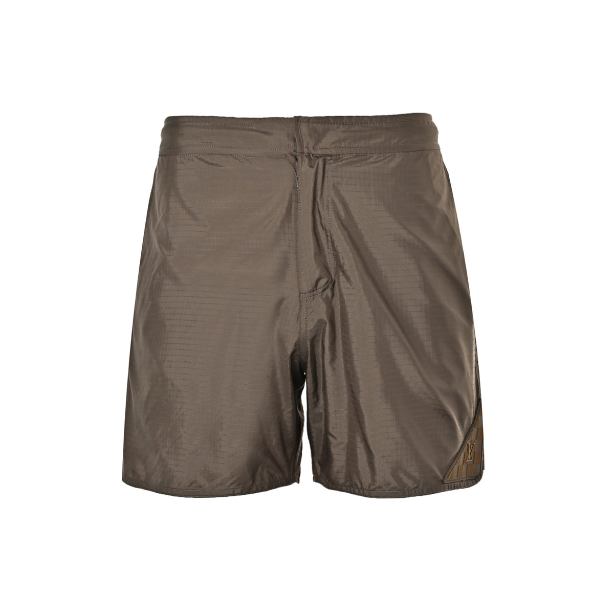 Louis Vuitton 26ss hem silicone logo nylon beach shorts