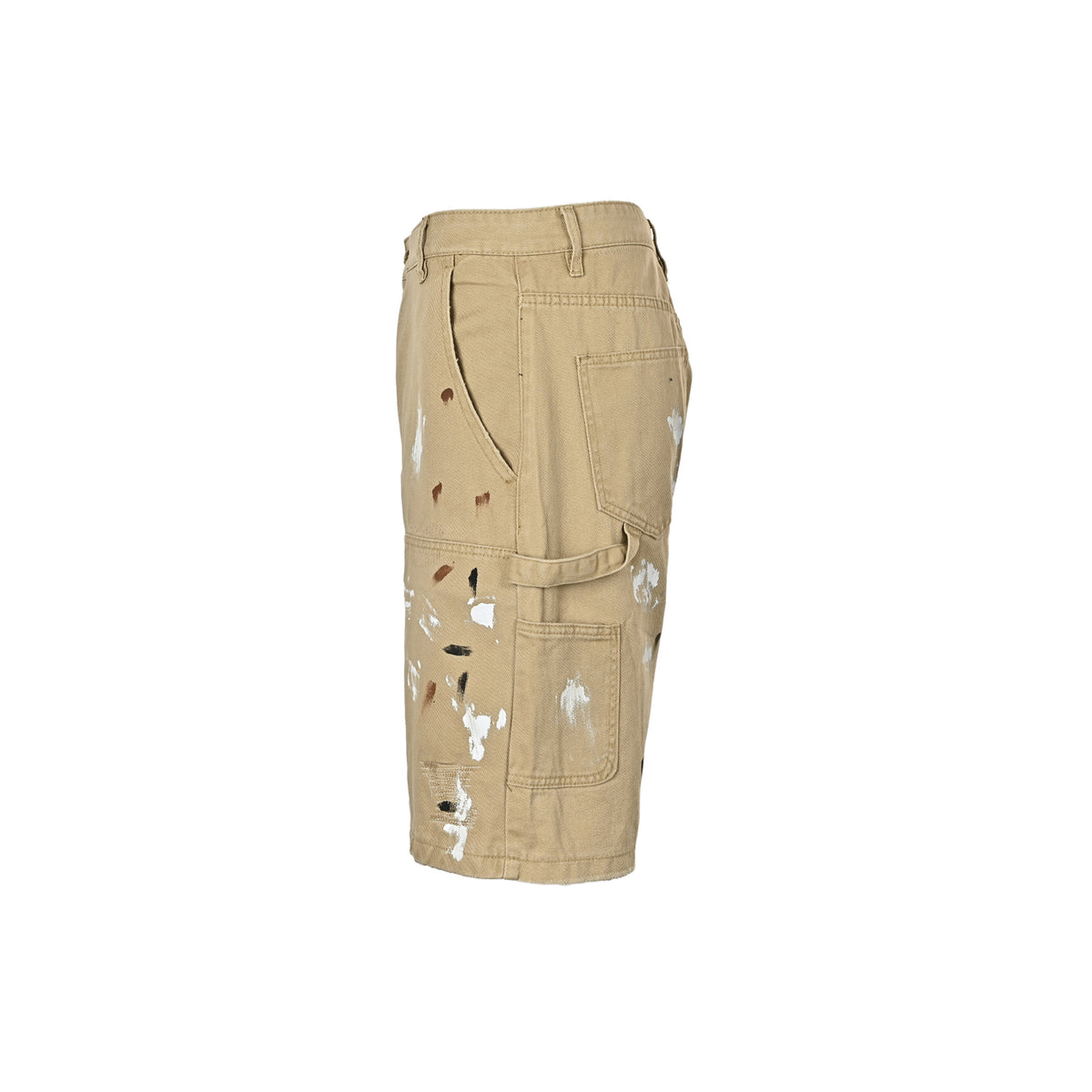Louis Vuitton graffiti embroidered washed cargo denim shorts