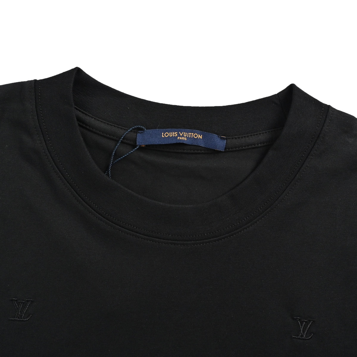 LouisVuitton/Louis Vuitton 26ss full dark pattern embroidered logo short sleeves