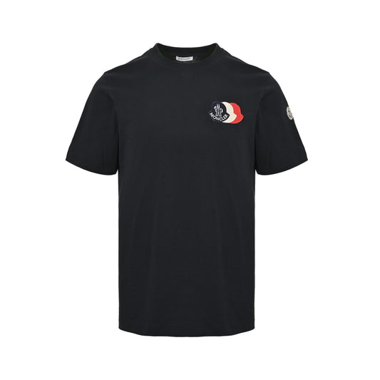 Moncler/Mask embroidered patch logo short sleeves