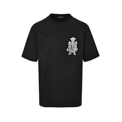 Chrome Hearts leather cross short sleeves